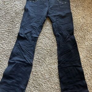 Bebe Flared Pants with Studded Pockets